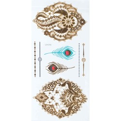 Lace & Peacock Feather